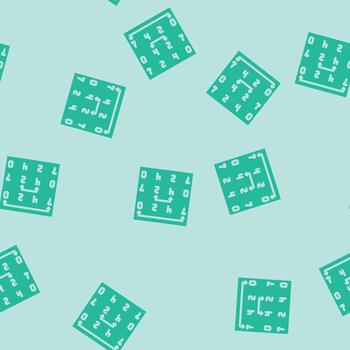 selection sort algorithm glyph seamless pattern vector