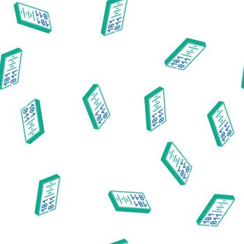 voz binario código isométrica icono sin costura modelo vector