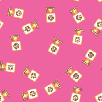 security camera smart home seamless pattern vector