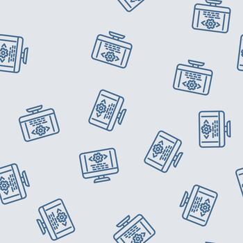 code optimization analyst line seamless pattern vector