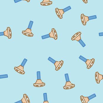 knobs pull hardware furniture fitting seamless pattern vector