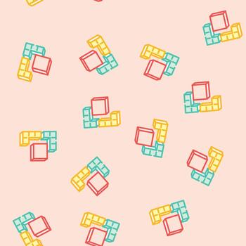 modular components seamless pattern vector