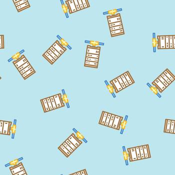 database connectivity seamless pattern vector