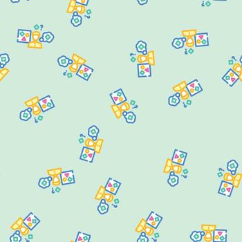 supervised machine learning seamless pattern vector