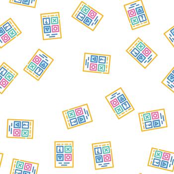 testing for self study seamless pattern vector