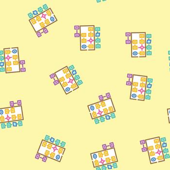 algorithm flowchart machine learning seamless pattern vector