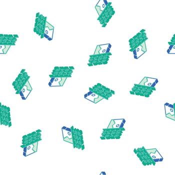 imagen binario código isométrica icono sin costura modelo vector