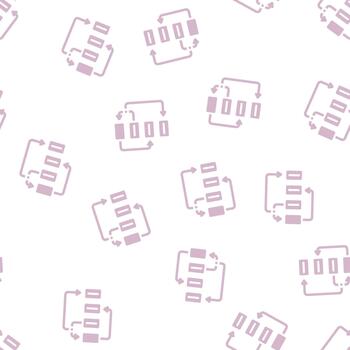algorithm planning glyph seamless pattern vector
