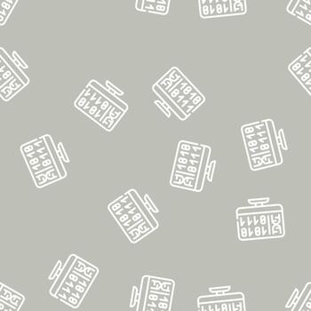 generating protein cell using computer code line seamless pattern vector