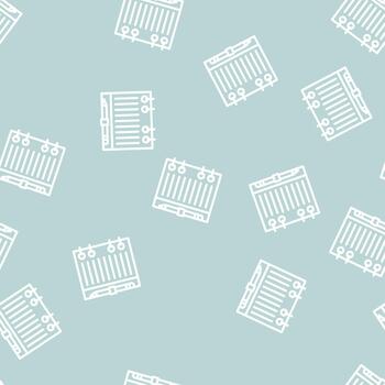 reemplazable folleto diario línea sin costura modelo vector