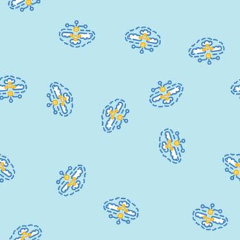 hybrid cloud computing seamless pattern vector