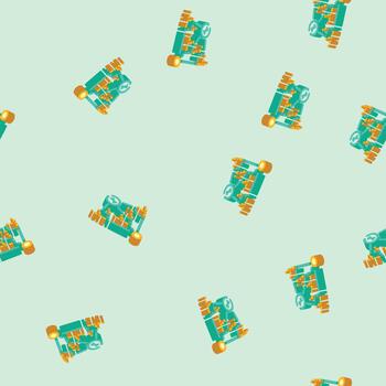random forest algorithm isometric icon seamless pattern vector