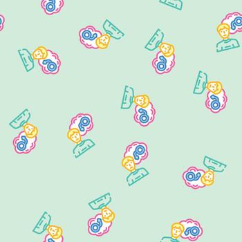 erectile dysfunction seamless pattern vector
