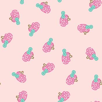 infinity brainstorm seamless pattern vector