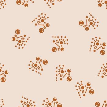 pagerank algorithm glyph seamless pattern vector
