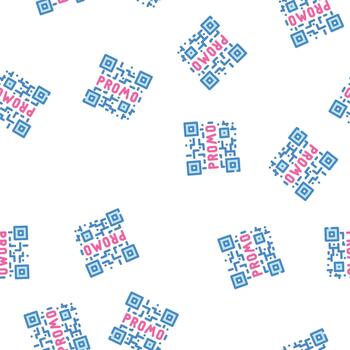 qr código sin costura modelo vector