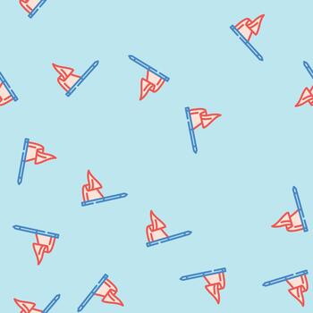 flag pointer map location seamless pattern vector