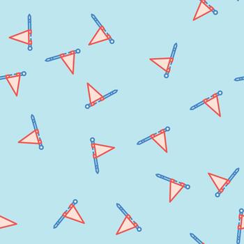 flag red pointer map location seamless pattern vector