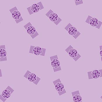 binario código grande datos glifo sin costura modelo vector