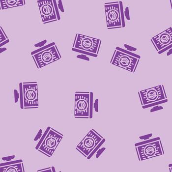 full stack development software glyph seamless pattern vector