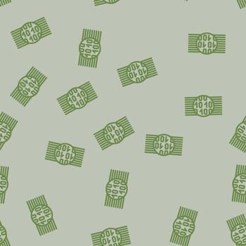 binario código grande datos línea sin costura modelo vector