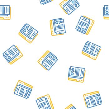 styles document folder seamless pattern vector