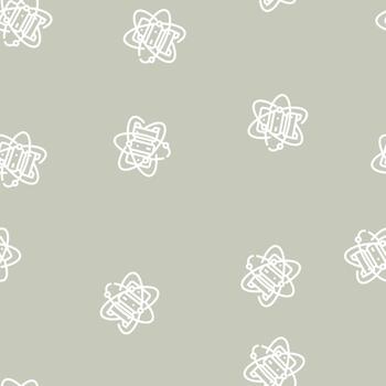 quantum computer, data server multistyle line seamless pattern vector