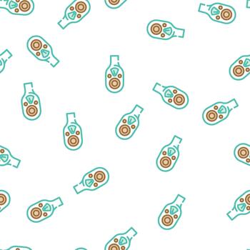 socket wrench seamless variations pattern vector