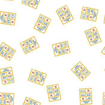 training program seamless pattern vector