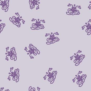 network nodes cloud range computing line seamless pattern vector