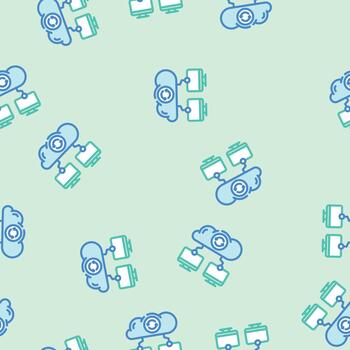 data synchronization cloud computing seamless minimal pattern vector