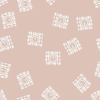 code data science line variety seamless pattern vector