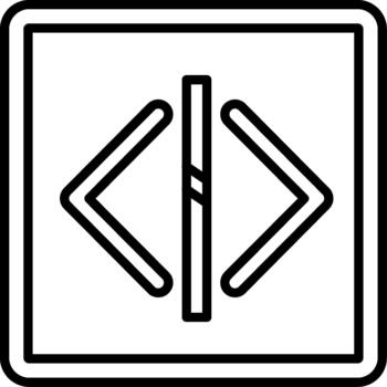 Split Element Design Icon vector