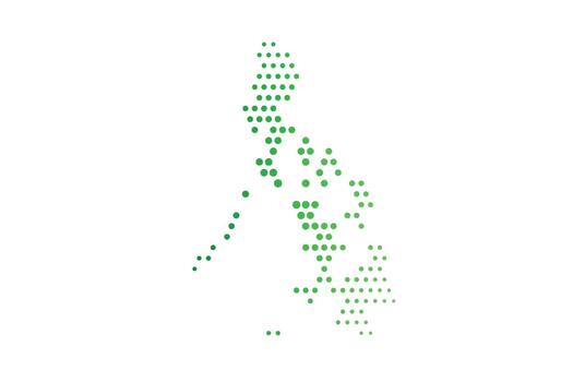 Philippines Archipelago Scatter Plot Data Visualization vector