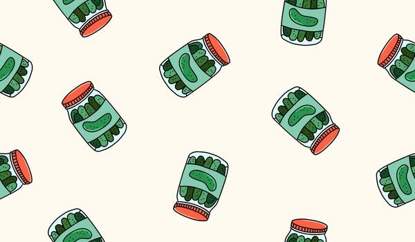 Pickle pattern background vector