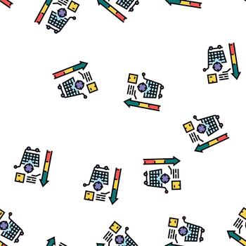 ventas datos visualización sin costura modelo vector