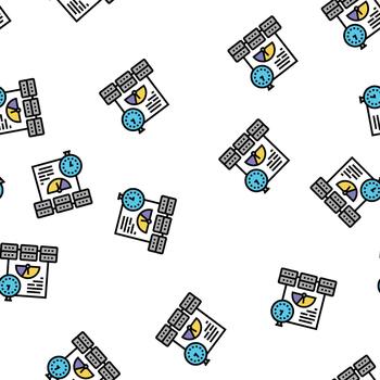 performance system seamless pattern vector