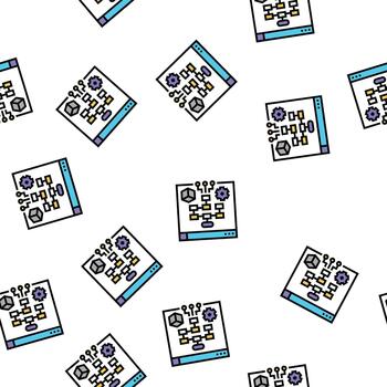process system seamless pattern vector