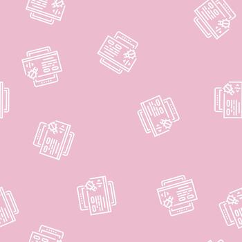 tablet debug line seamless pattern vector