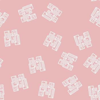 computer customization line seamless pattern vector