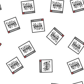 computer error seamless pattern vector