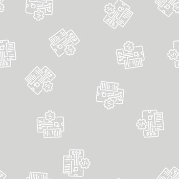 testing application line seamless pattern vector