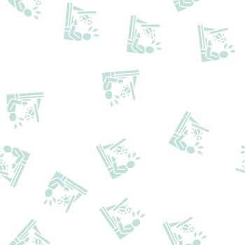 sysadmin fixing debug glyph seamless pattern vector