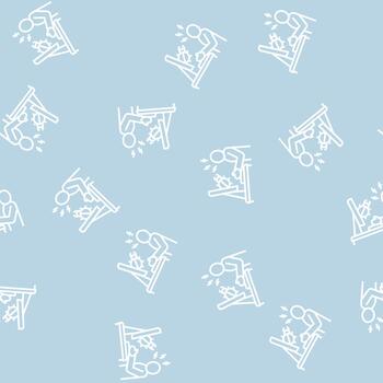 sysadmin fixing debug line seamless pattern vector