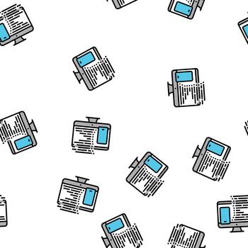 codificación teléfono solicitud en computadora sin costura modelo vector