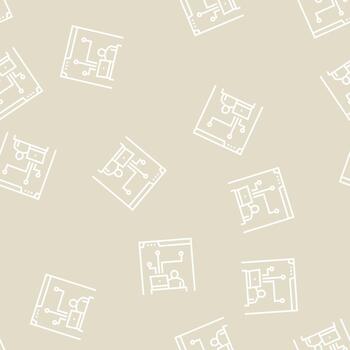 developer working and codding program line seamless pattern vector