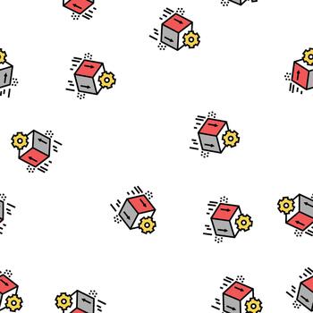 computer soft development seamless pattern vector