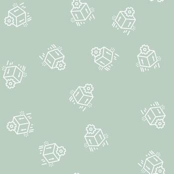computer soft development line seamless pattern vector