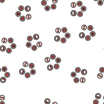 cell development seamless pattern vector
