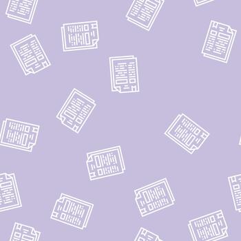 protocol document line seamless pattern vector